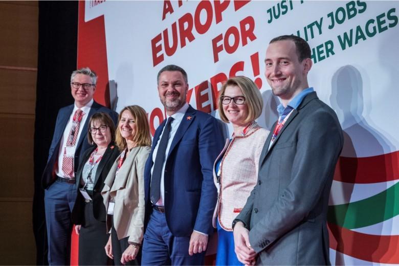 ETUC:n johto. Kuva: ETUC